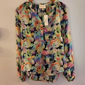 Floral Long Sleeve Blouse by Yumi Kim